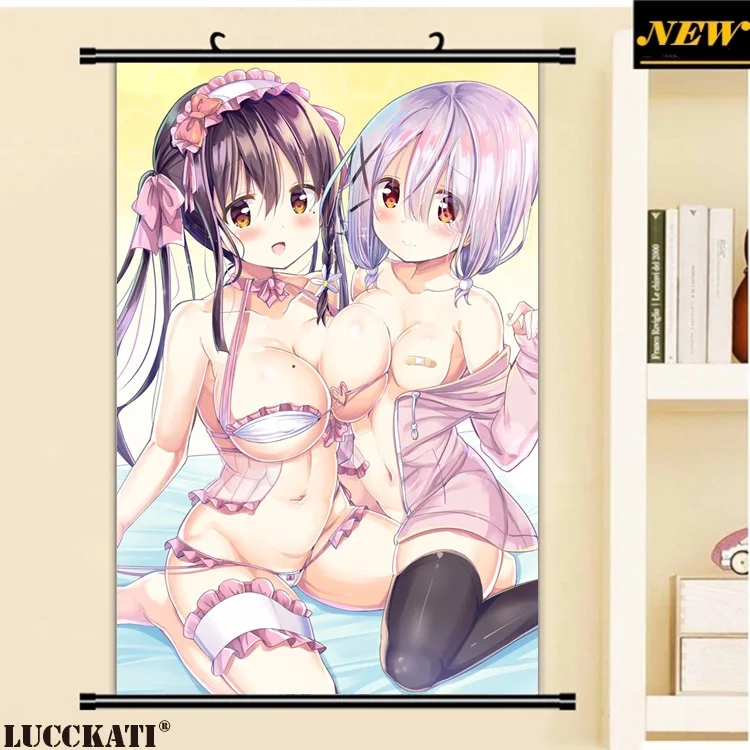 40X60 см, Gochiusa Gochuumon wa Usagi Desu ka Rabbit, сексуальная лоли, мультфильм, аниме картинка, настенная прокрутка, холст, живопись, плакат - Цвет: A