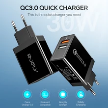 RAXFLY 18 Вт Быстрая зарядка 3,0 USB зарядное устройство для телефона samsung S10 Xiaomi QC3.0 настенное USB быстрое зарядное устройство адаптер для iPhone XR X EU штекер