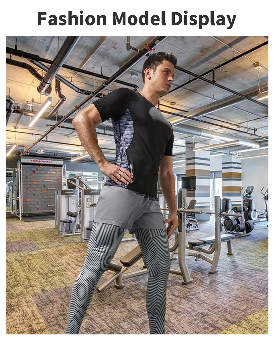 Men Joggers Running Track Pants Basketball Gym Jogging Workout Fitness High Waist Striped Sport Athlete Joger Tights Leggings