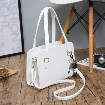 

New Shoulder Bag Handbag Solid Color Simple Wrap Mass Female Bag Briefcase