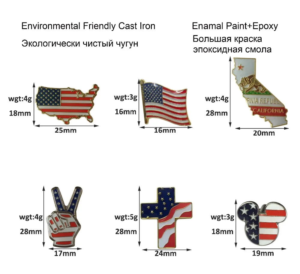 USA badges
