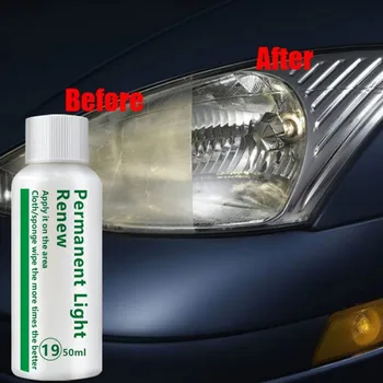 

50ML Car Headlight Maintenance Clean Retreading Agent Spray Polish Repair Fluid Headlight Polishing Anti-scratch Liquidttt