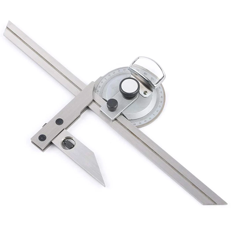 

360 Degree Universal Bevel Protractor Angle Measuring Finder Precision Goniometer Angular Ruler with Magnifier Woodworking Tool