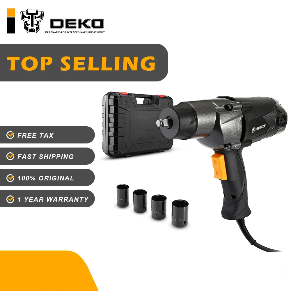 DEKO-DKEW1100-1100W-Electric-Impact-Wrench-Corded-1-2-Inch-450N-m-Max ...