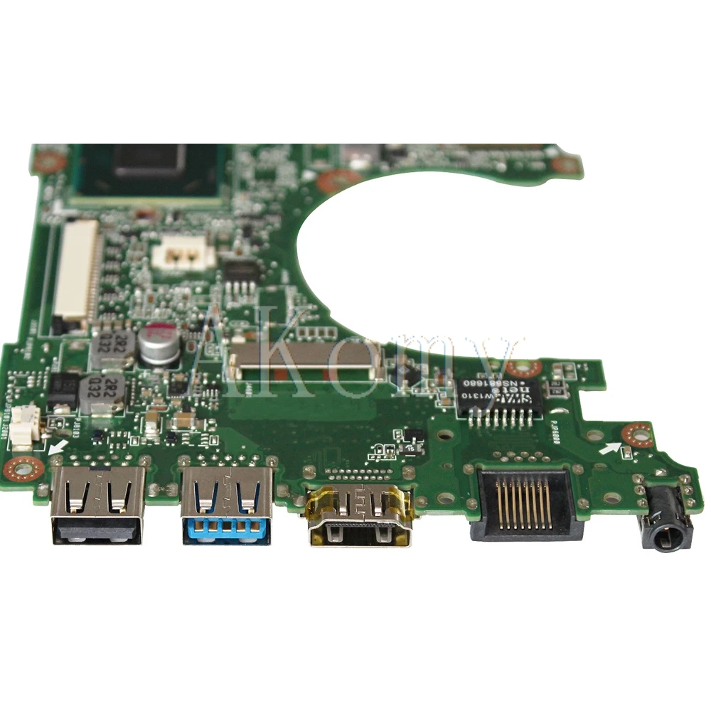 Akemy X202E Laptop motherboard For Asus X202E X201E S200E X201EP original mainboard 4G RAM i5-3317U