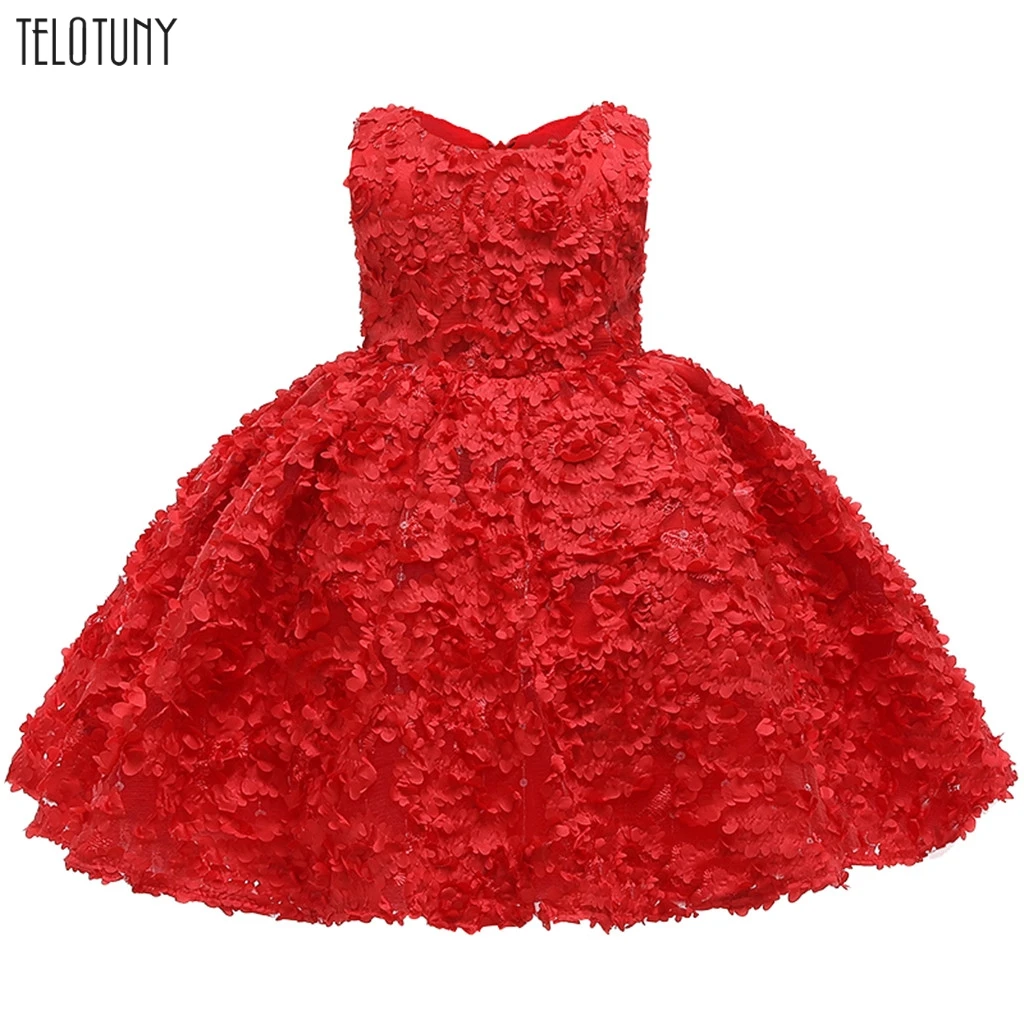 TELOTUNY платья без рукавов для девочек; одежда для малышей; нарядное платье для дня рождения, свадьбы; платье для маленьких девочек; Vestido; 1119