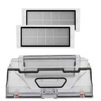 

AD-Robot Vacuum Cleaner Parts Dust Bin Box with Hepa Filter Replacements for Xiaomi Robotic Sweeper Mi Robot