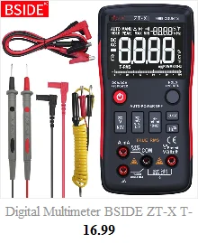 BSIDE Digital Multimeter 8000 High precision True RMS Auto Range Ammeter Voltmeter Smart Capacitor Temperature NCV Ohm Hz Tester