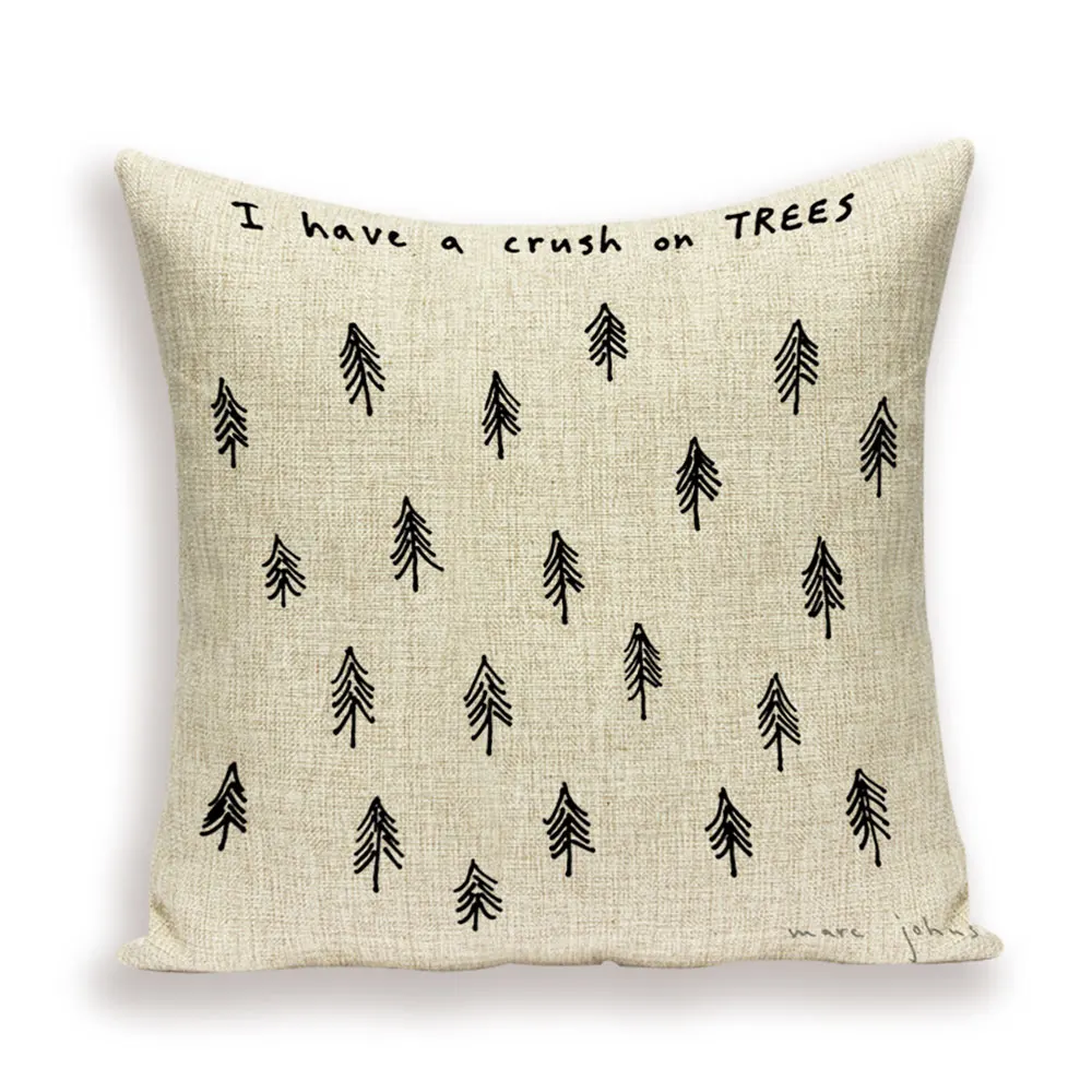 Maple Leaves Cushion Cover