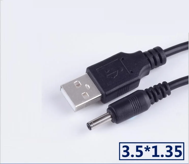 100 шт./лот, белый, черный, 1 м, 3 фута, USB, 5,5*2,1 мм, кабель для зарядки, DC 5521, разъем, DC адаптер питания, USB бочонок, кабель питания