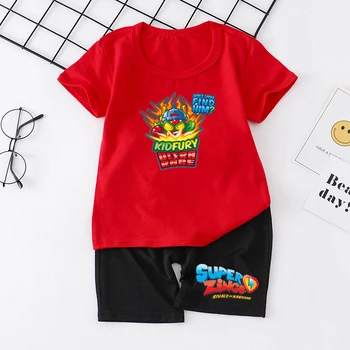 

New SUPER FELIPE Super Zings Kids Boys Clothes Children Clothing Sets Baby Boy Clothes Cute Children's Sets T-Shirt Denim Pants