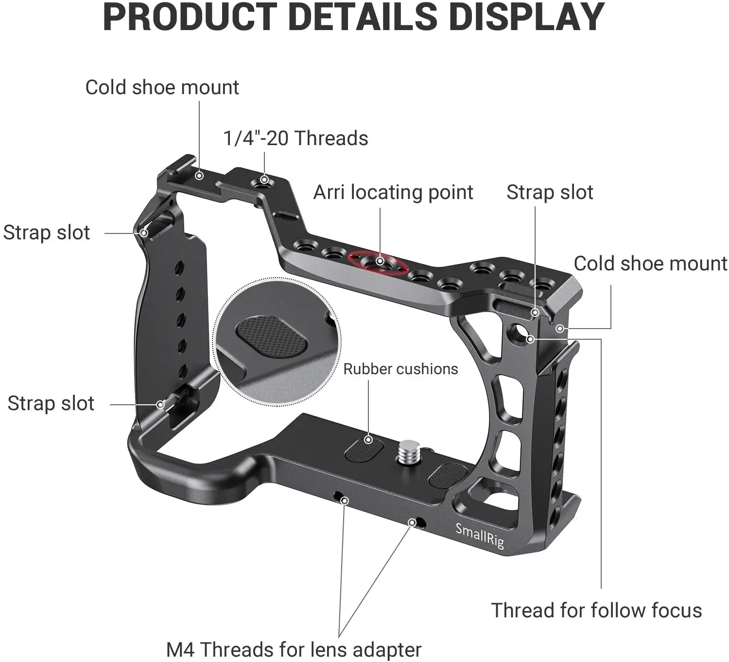SmallRig A6600 カメラケージ Sony A6600 デジタル一眼レフ