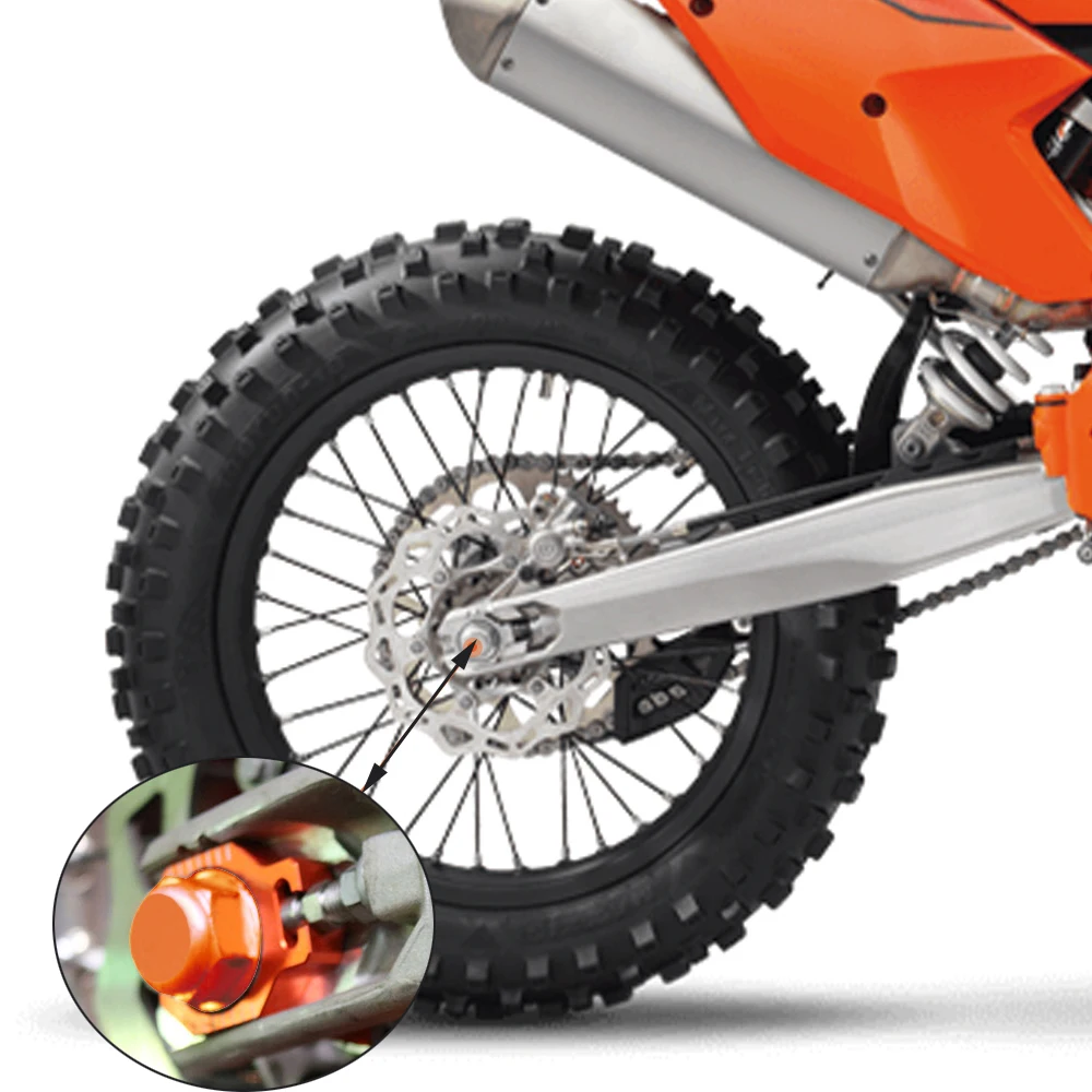 Гайка заднего колеса для KTM SX SXF XC XCF EXC EXCF SMR Husqvarna TE FE TC FC 85 125 150 200 250 300 350 450 500 530