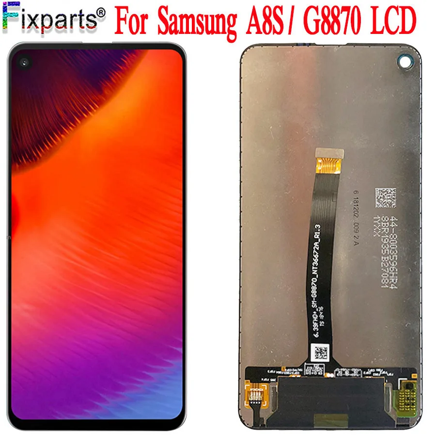 6 4 ''для SAMSUNG Galaxy A8S LCD G8870 G887FZ дисплей с сенсорным датчиком дигитайзер в сборе