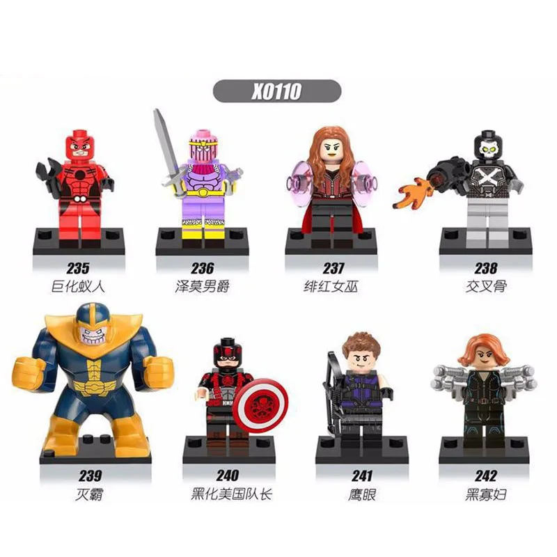 Модель строительных блоков Супер герои Marvel танос Hawkeye Гидра Капитан Америка