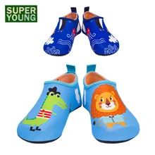 Детские носки для купания с героями мультфильмов; детские водные виды спорта; обувь для плавания; пляжные сандалии для серфинга; мягкие кроссовки унисекс; тапочки для мальчиков и девочек