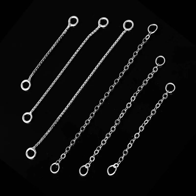 

2pcs High Quality 925 Sterling Silver Ear Line Silver Jewellery Making Findings Chain DIY Earrings Thread Accessories Wholesale