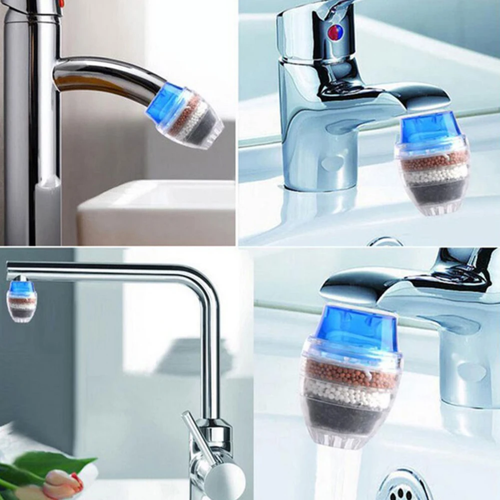 Home Water Purified Faucet Filter Bamboo Charcoal Penetration Purifier Kitchen Faucet Accessories Tap Water Filter