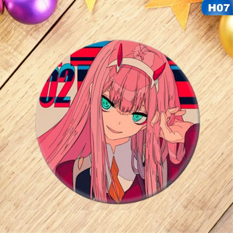Новинка 1 шт. аниме DARLING в FRANXX значок косплея мультфильм ноль два симпатичная брошь, булавки пакеты для сбора Значки для рюкзаков