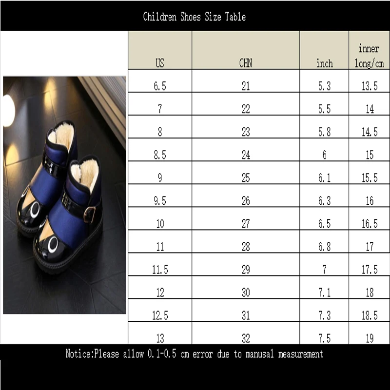 2019Winter children snow boots short tube cotton boots boys and girls non-slip soft bottom plus velvet cotton baby shoes