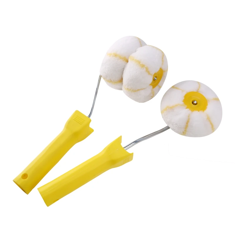 2Pcs 3 Inch Corner Paint Roller Kit Walls & Ceilings Corner Roller Household Decorative Painting Roller Brush Tool air brush paint