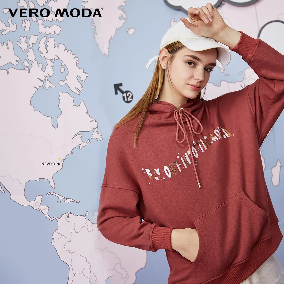 Vero Moda Женская свободная футболка минимализм | 319333515