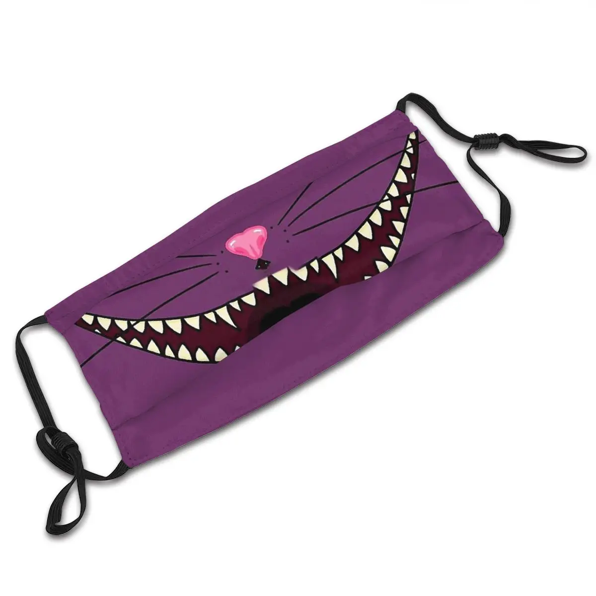 Cheshire Smile Washable Mouth Mask Cheshire Cat Alice's Adventure in Wonderland Reusable Face Filters Anti Haze