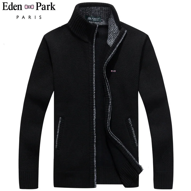 Eden Park, кардиган, сплошной цвет, мужские толстовки, одежда, модные толстовки, мужская повседневная толстовка с вышивкой, толстовка на молнии