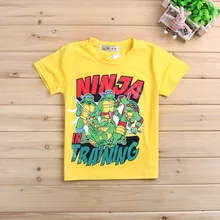 Лидер продаж в Европе и Америке; Подростковая футболка с короткими рукавами и принтом черепашек-ниндзя для мальчиков; детская одежда с героями мультфильмов