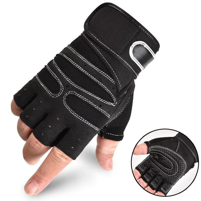 Newly Gym Grade Weight Lifting Gloves Training Bodybuilding Fitness Exercise Half-finger Gloves BFE88