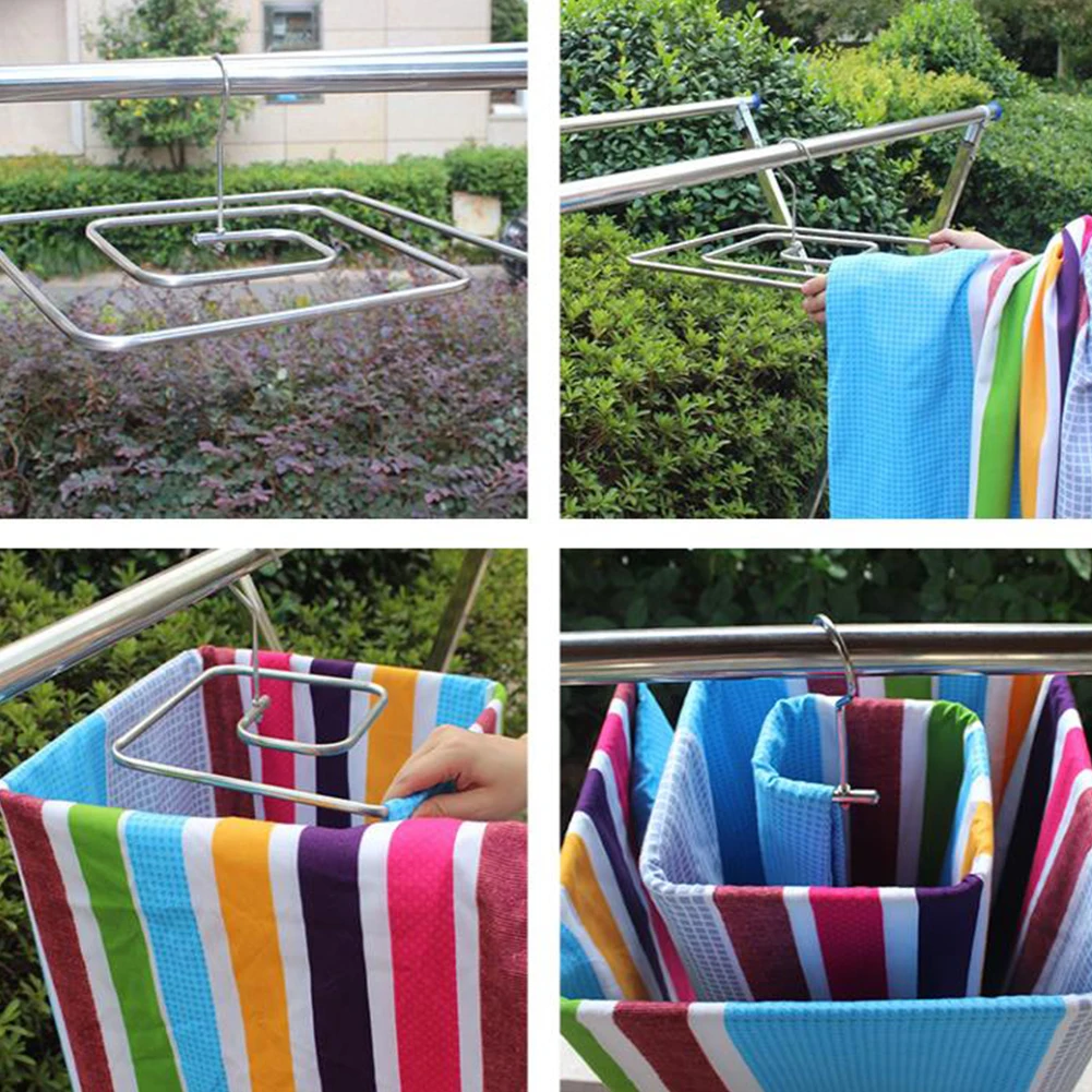 

9.5mm Blanket Rustfree Spiral Shaped Space Saving Drying Rack Quilt Towels Home Stainless Steel Rotating Yard Hanger Balcony