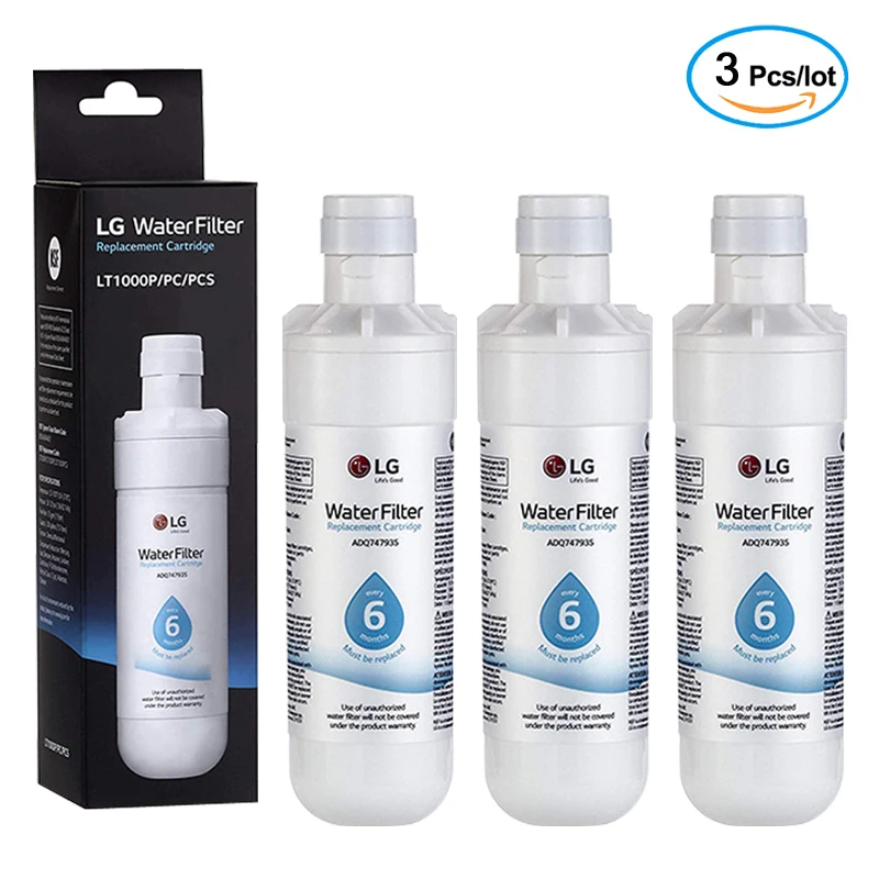 Reemplazo de filtro de refrigerador LG LT1000P, ADQ74793501, ADQ74793502, MDJ64844601, Kenmore 46-9980, 9980, 3 paquetes