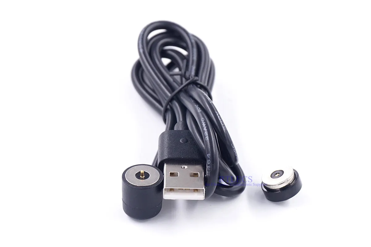 1 компл. Магнитный пружинный разъем Pogo pin к USB A Male силовой зарядный кабель метр