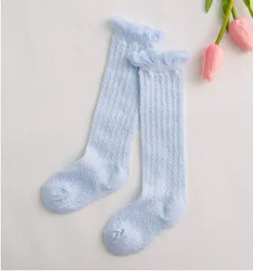 Весенне-осенние длинные носки унисекс для маленьких мальчиков модные детские Носки с рисунком кота/кролика/лиса белка хлопковые носки до колена для девочек