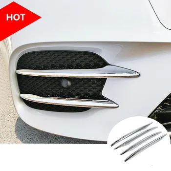 

ABS Chrome Front Bumper Grille Fog Light Cover Trim For Mercedes Benz E Class W213 2017-2020 4pcs