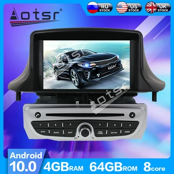 

AOTSR Android 10.0 PX6 4+64GB GPS Navigation Car Radio Player For Renault Megane 3/ Fluence 2009+ Multimedia Player