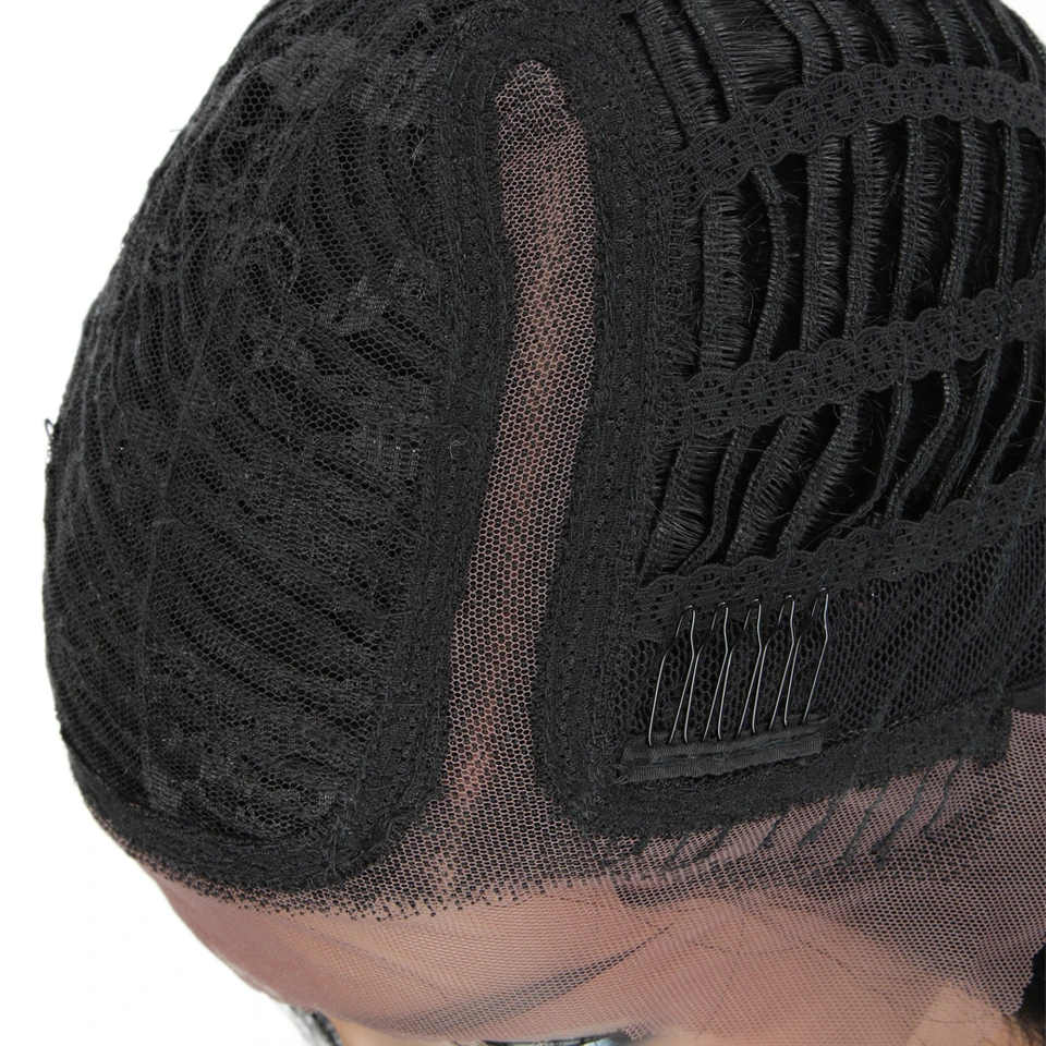 Rebecca левая часть перуанские Remy прямые парики с невидимой сеточкой Короткие Красочные микс Цвет человеческих волос парики 2019 Мода Wgs