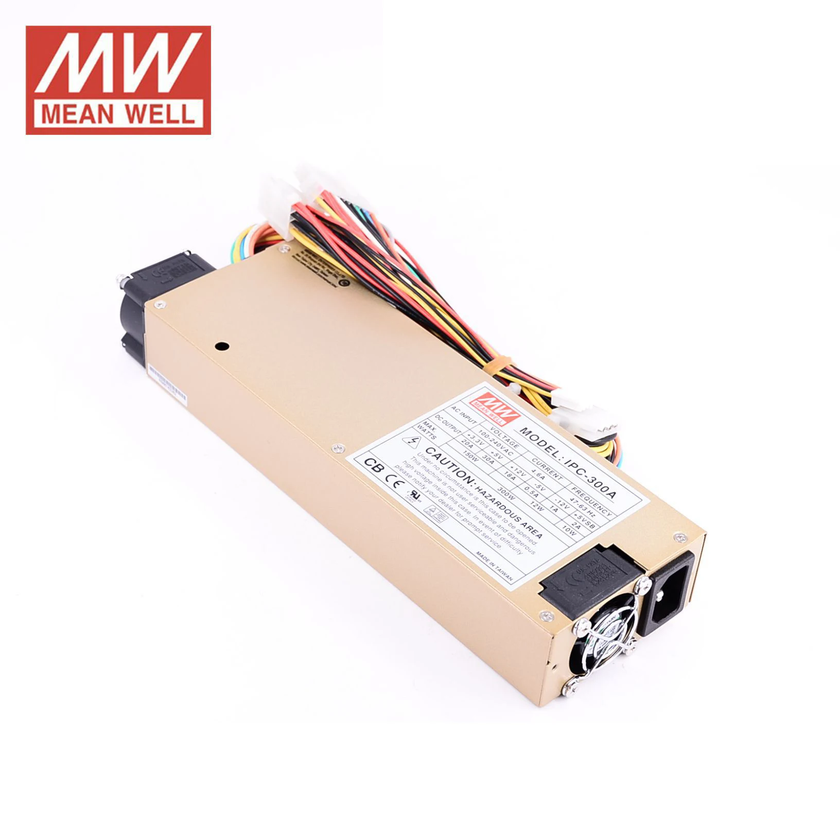 Оригинал Mean Well IPC 300A 300B серия meanwell 300W промышленный 1U ATX 12 V/P4 PC источник