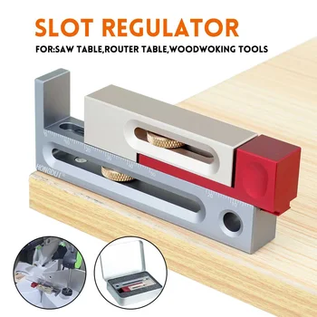 

2020 New Woodworking Gap Gauge Slot Regulator Make The Mortise and Tenon Movable Measuring Block Length Compensation Ruler Tool