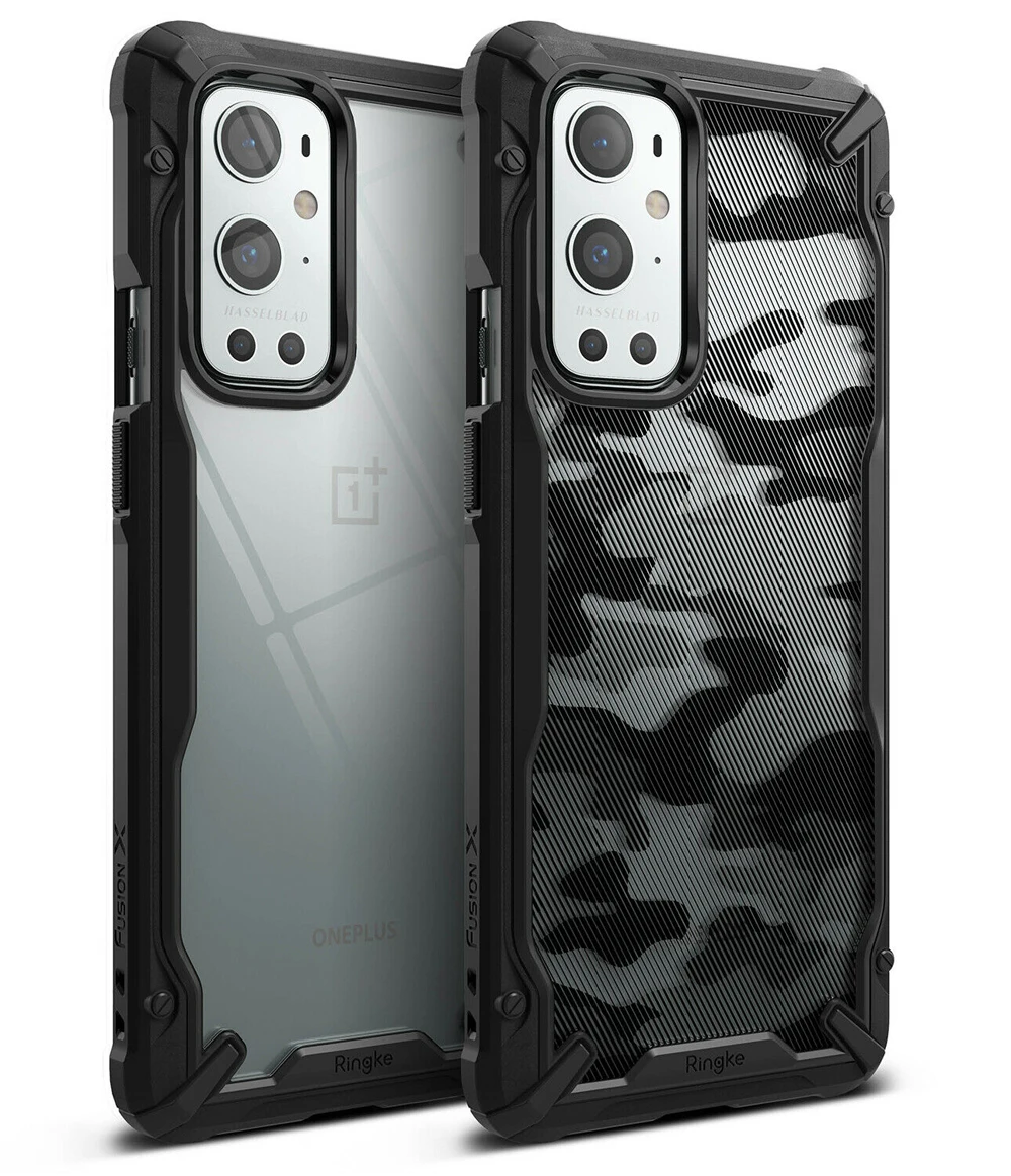 Ringke Fusion X for Oneplus 9 Pro Case Dual Layer  PC Clear Back Cover and Soft TPU Frame Hybrid Heavy Duty Drop Protection
