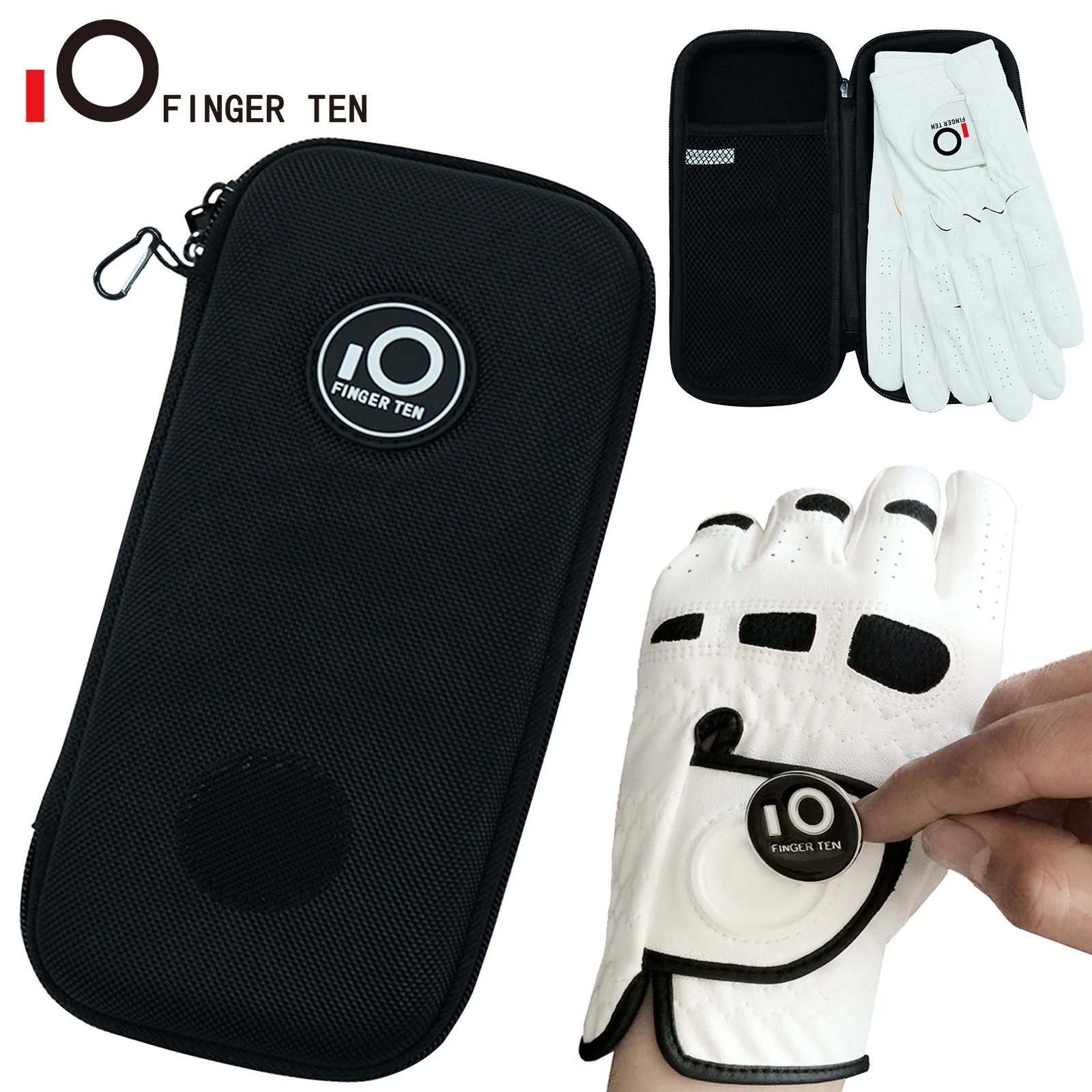New Design Protect Golf Gloves Box Holder Case Leather Glove Keep Bags
