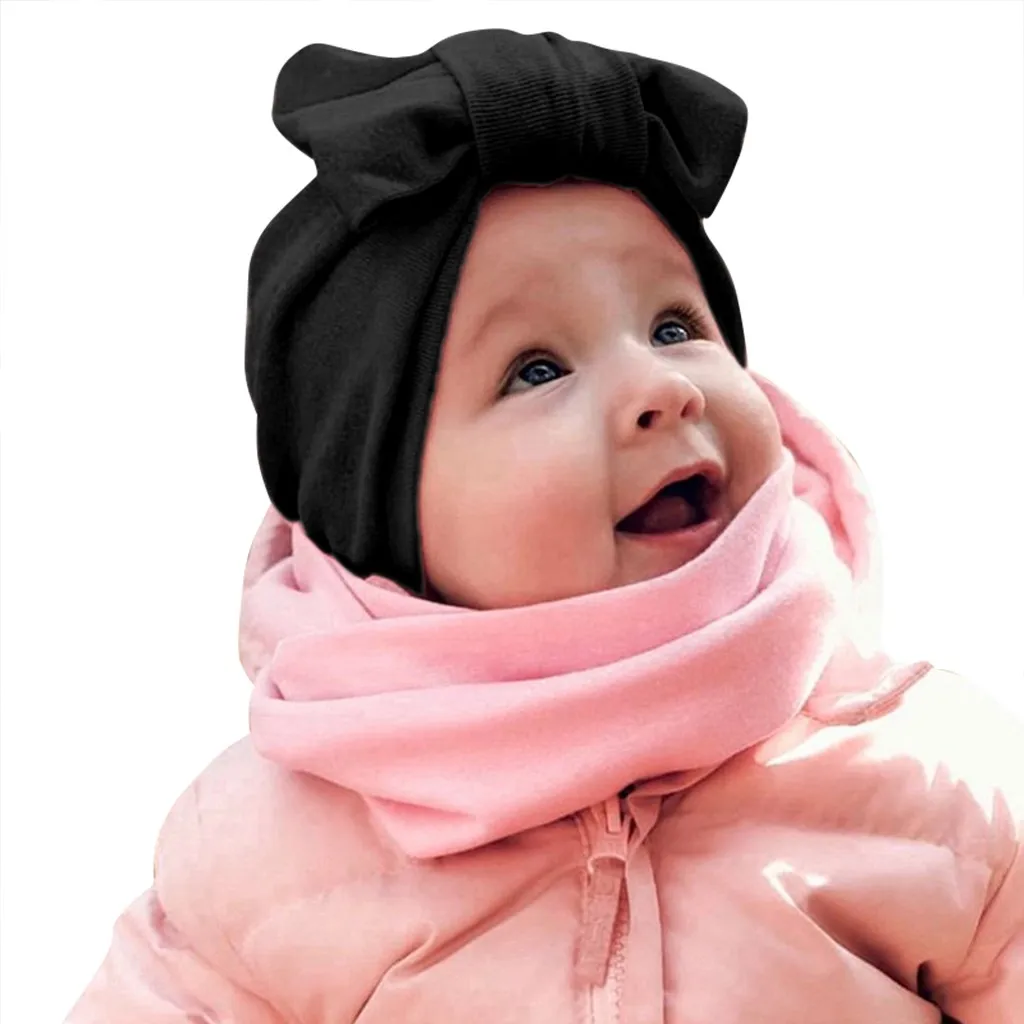 Зимняя шапка для детей, детские шапки для девочек, одежда Кепка для новорожденных, реквизит для фотосессии, аксессуары, пушистый шарик, однотонная вязаная теплая шапка s