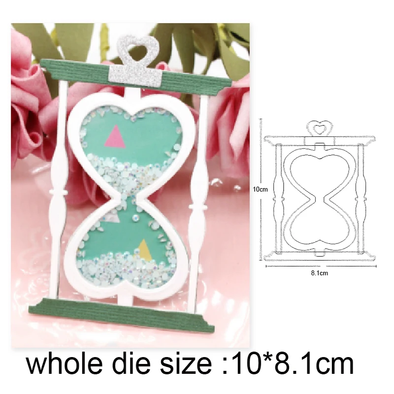 

Christmas cutting dies Heart Hourglass Metal Cutting Dies for DIY Scrapbooking dies Craft Paper Card Embossing die cut Template