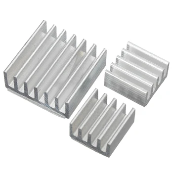 

15 PCS One Set Aluminum Heatsink Cooler Adhesive Kit Sink for Cooling Raspberry Pi 4 heatsink