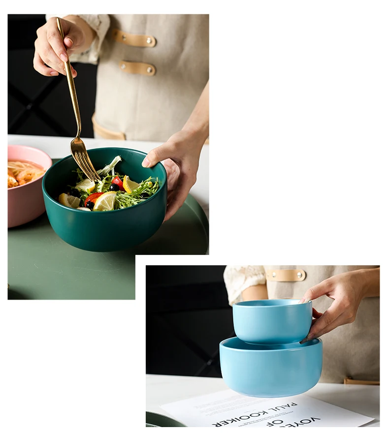 CHANSHOVA Традиционный китайский Цвет глазури матовые Керамика чаша Китай керамические чаши для фруктового салата риса Кухня посуда H208