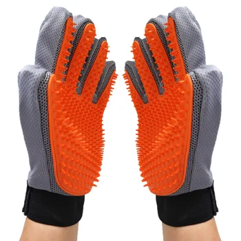 

Pet Dogs Grooming Gloves for Cats Massage Brush Gloves Comb Deshedding Pets Silicone Hair Gloves Bath Cleaning Cat Dog Supplies