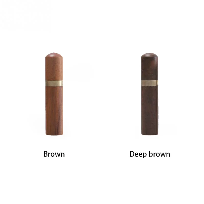 High Quality Needle Storage Sewing Knitting Container Box Barrel Leather Craft Tool Needles Bottle Needlework Sandalwood Brown
