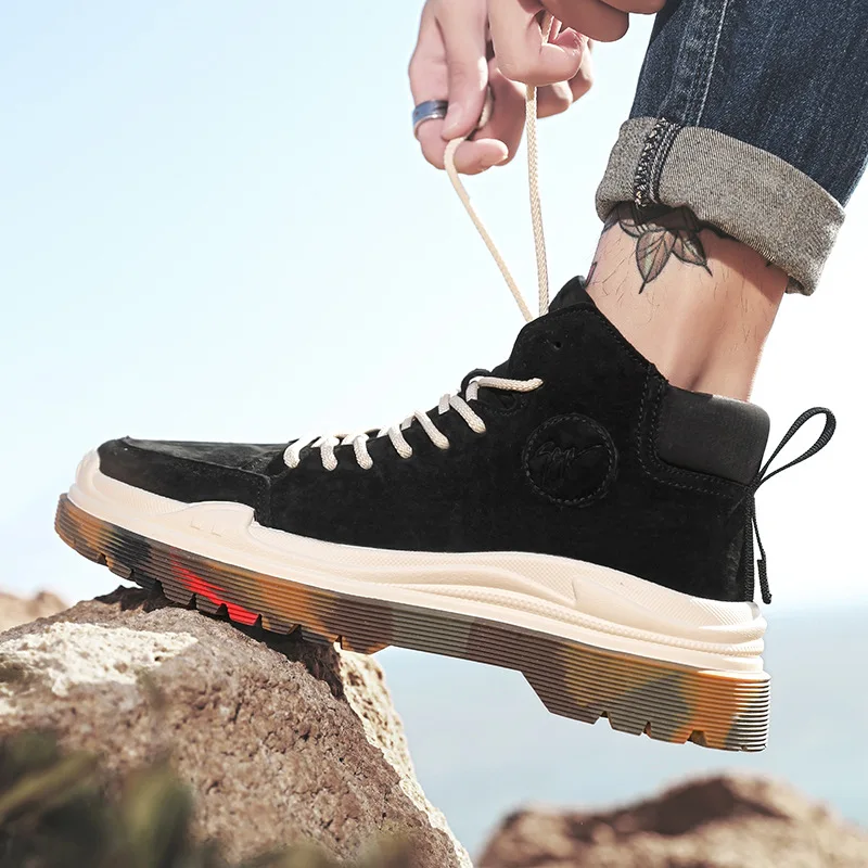 

2019 Autumn & Winter New Style Korean-style Simple Hot Selling Worker Boot Desert Martin Boots Cotton Boots Warm Comfortable Fas