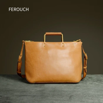 

2020 Women Genuine Leather Handbag Retro Handmade Casual Nordic Solid Color Bag Fashion Shoulder Messenger Bags 9026