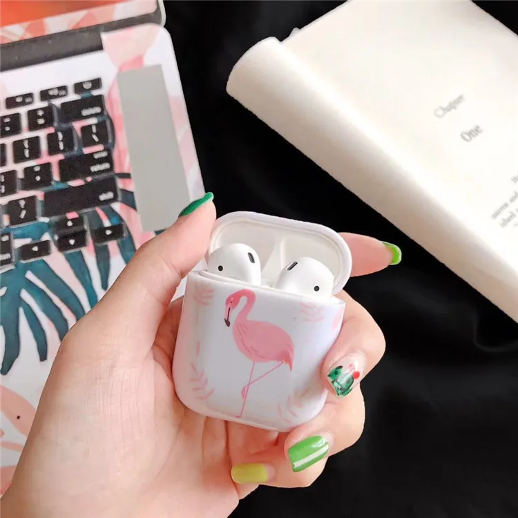 

Case For Apple Airpods Case Cartoon Flamingo Wireless Bluetooth Earphone Case For Airpods HeadPhone Hard Protective Case
